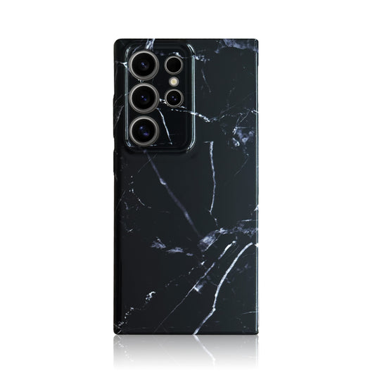 Black Marble Samsung Hard Case