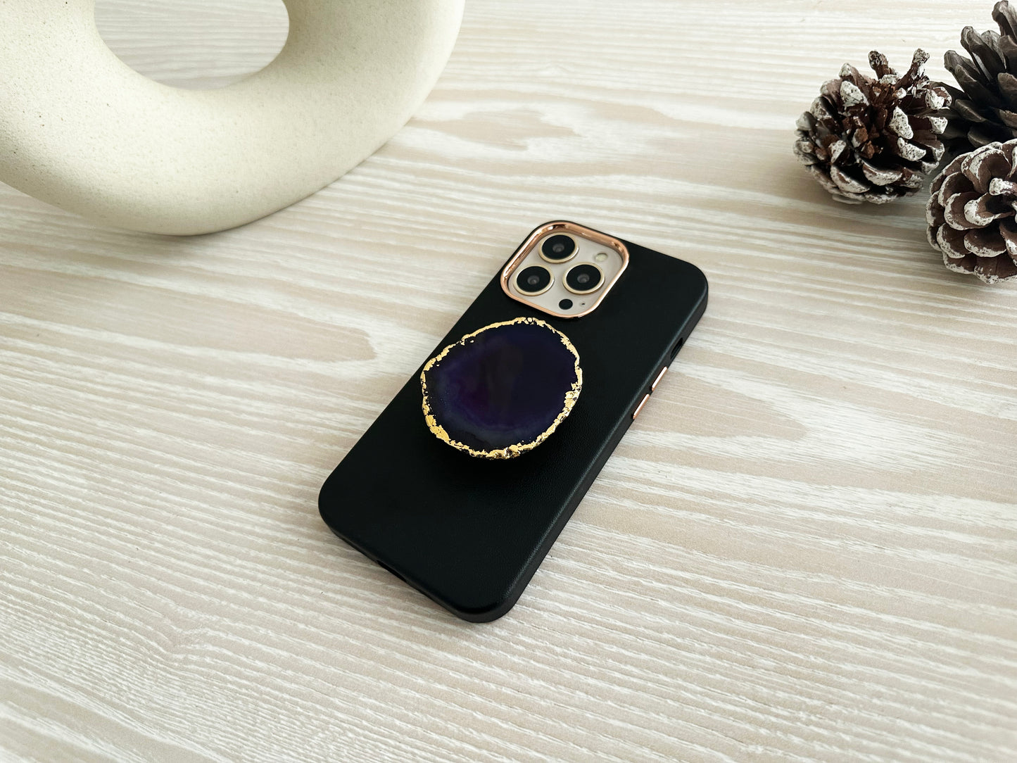 Amethyst Agate Popsocket 1