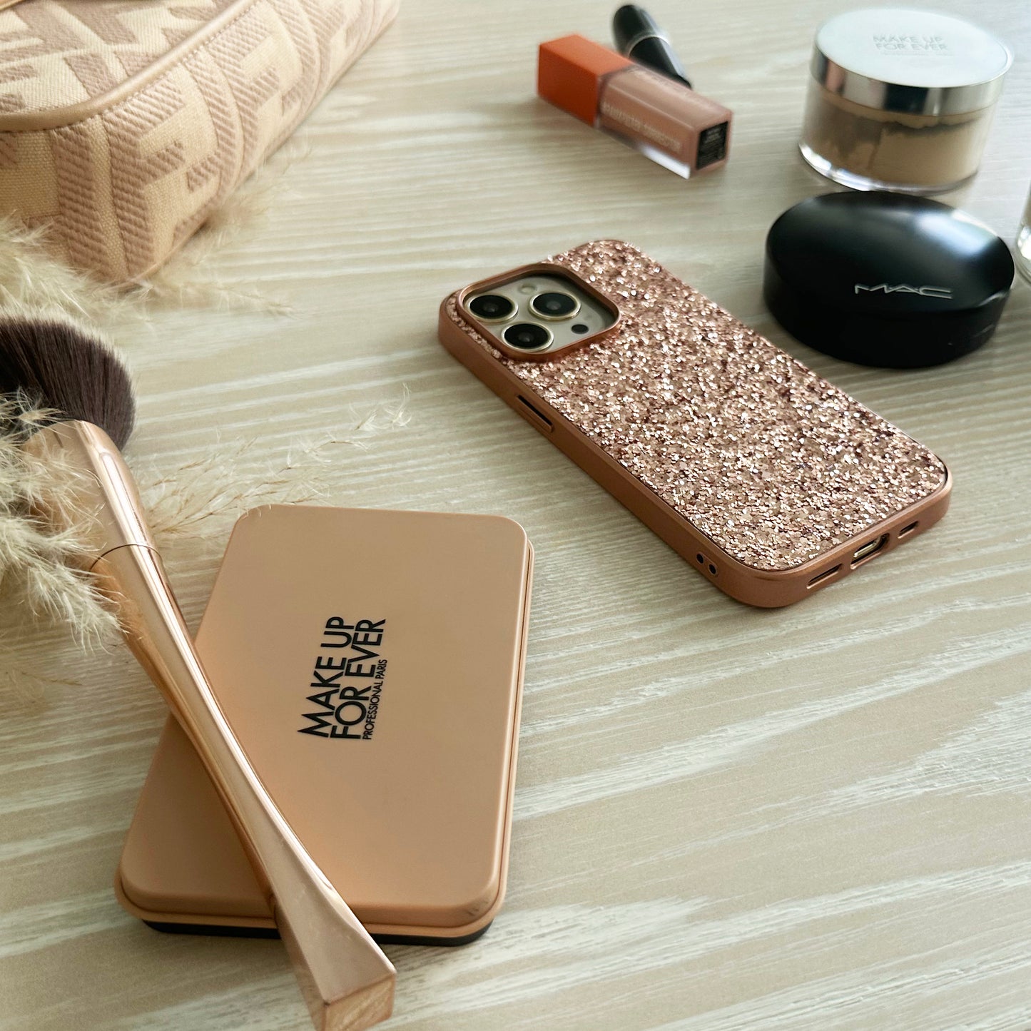 Rose Gold Sequins Silicon Case