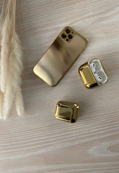 Gold Reflective Silicon Case